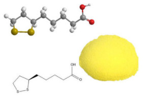 Grado Alpha Lipoic Acid Powder CAS 1200-22-2 di USP per salute del cuore